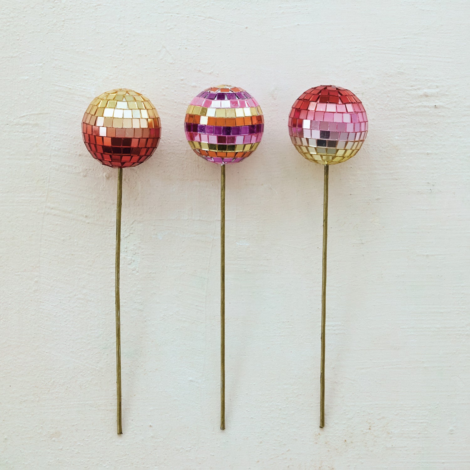 Foam & Glass Mirror Ball Pick