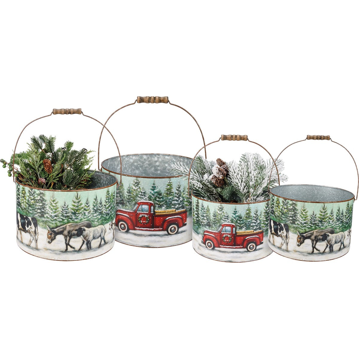 Christmas Truck Buckets