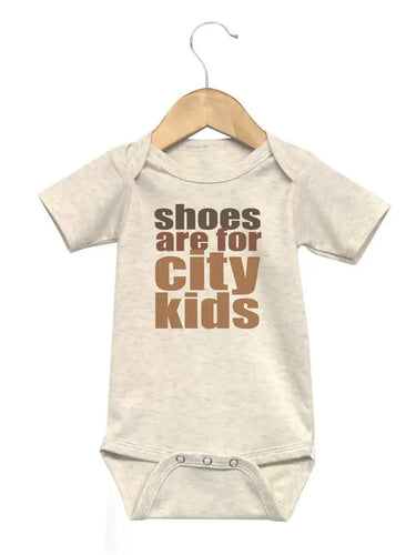 Shoes are for City Kids Onesie