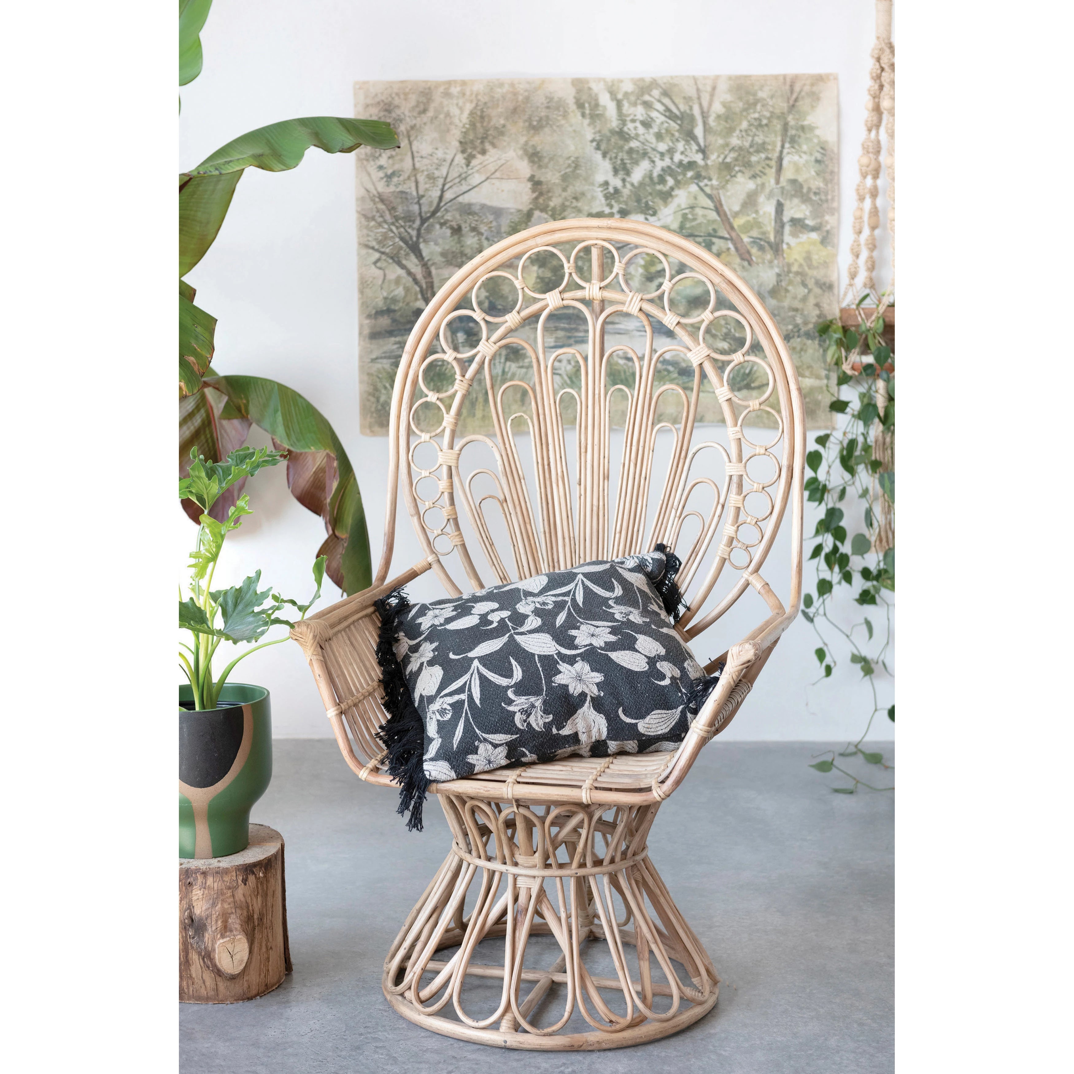 Handwoven Cane Chair